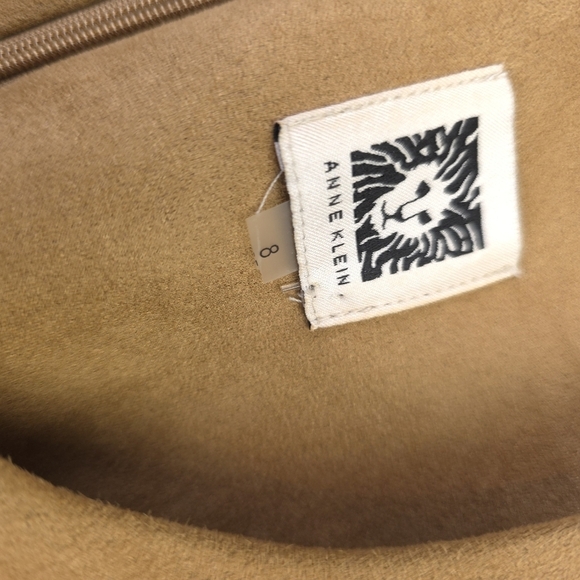 Ann Klein Elegant Tan Dress Sze 8 - Picture 8 of 11